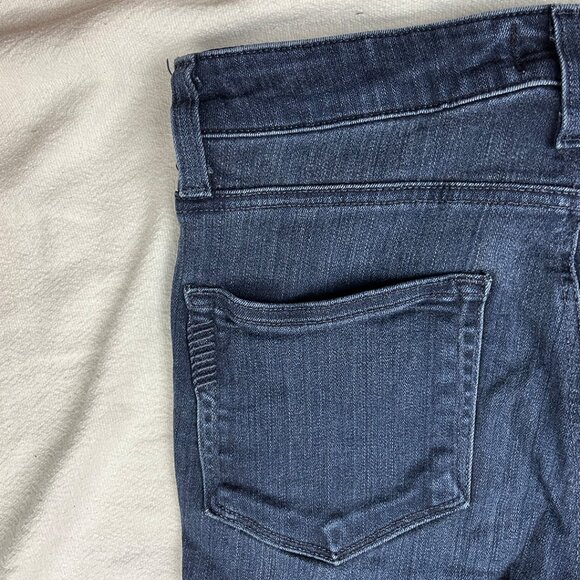 Paige Hoxton Ultra Skinny Dark Wash Blue Jeans Size 27 Straight Leg Slim Stretch - Picture 8 of 15